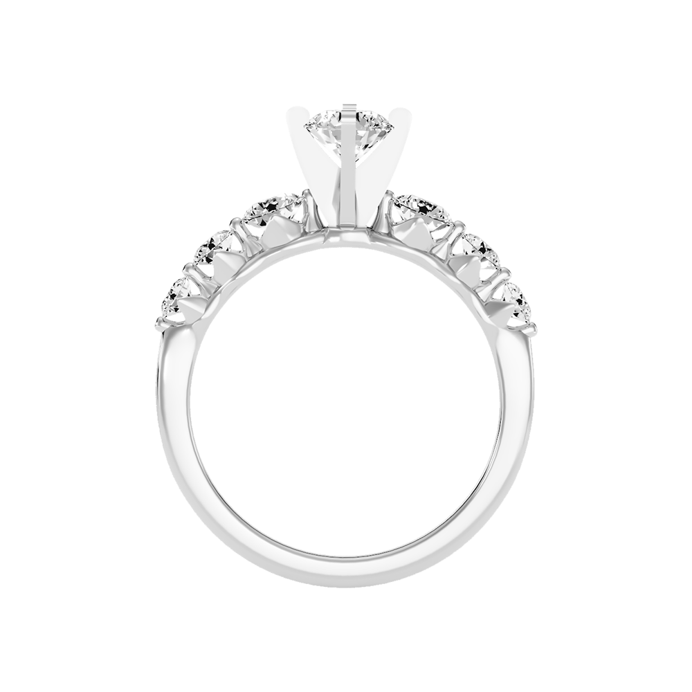 Lofty Solitaire Ring In 925 Sterling Silver - Eight