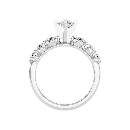 Lofty Solitaire Ring In 925 Sterling Silver - Eight