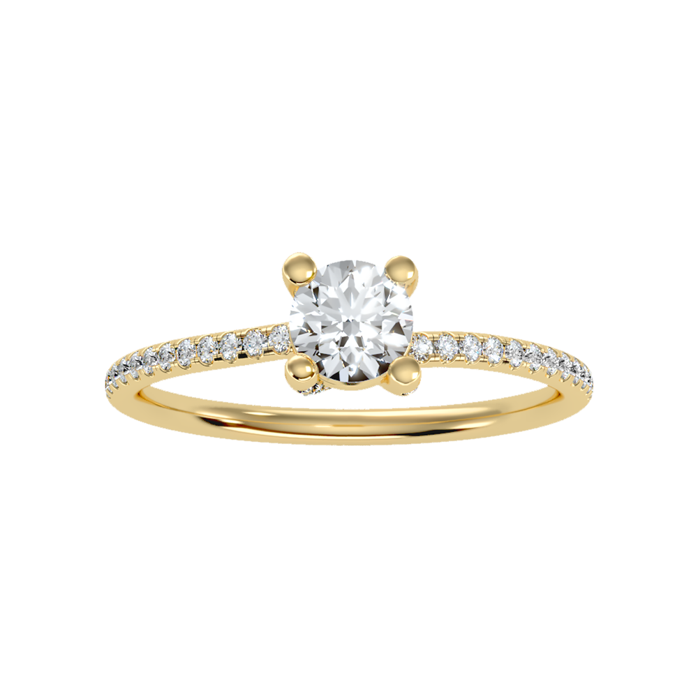 Lordly Solitaire Ring In 925 Sterling Silver - Ten