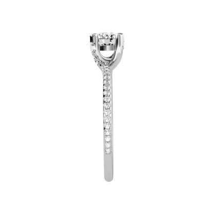 Lordly Solitaire Ring In 925 Sterling Silver - Four