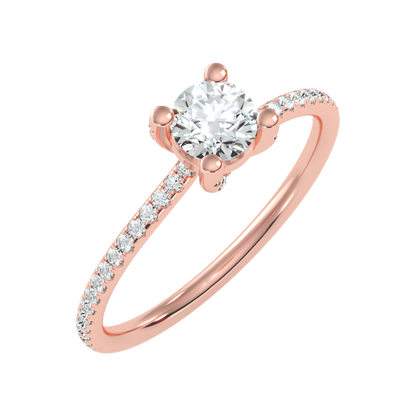 Lordly Solitaire Ring In 925 Sterling Silver - Five