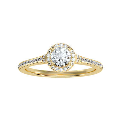 Lovesome Halo Ring In 925 Sterling Silver - Eleven