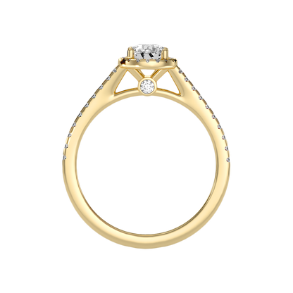 Lovesome Halo Ring In 925 Sterling Silver - Thirteen