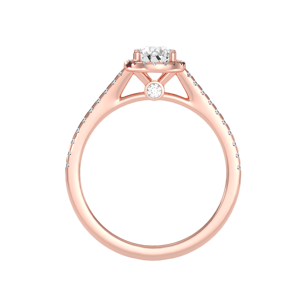 Lovesome Halo Ring In 925 Sterling Silver - Seven