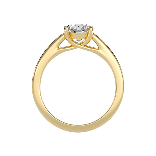 Love Solitaire Ring In 925 Sterling Silver - Two