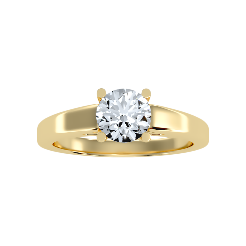 Love Solitaire Ring In 925 Sterling Silver - Three