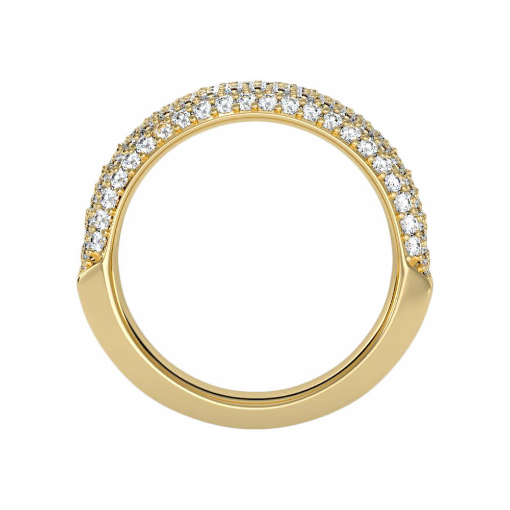 Loving Half Eternity Ring In 925 Sterling Silver - Five