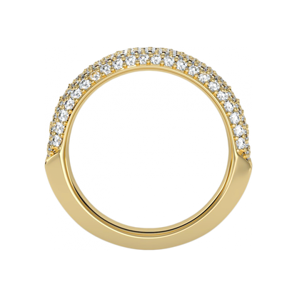 Loving Half Eternity Ring In 925 Sterling Silver - Five