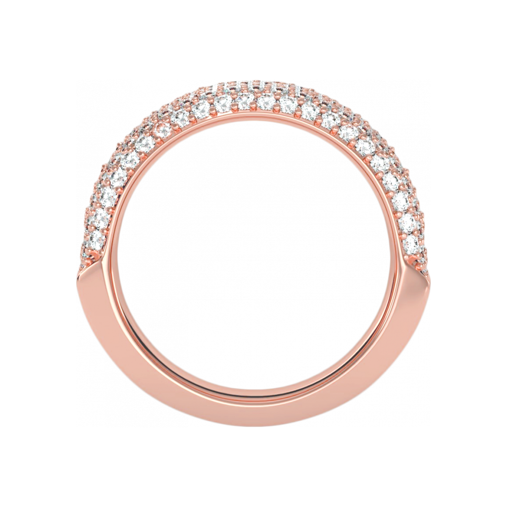 Loving Half Eternity Ring In 925 Sterling Silver - Nine