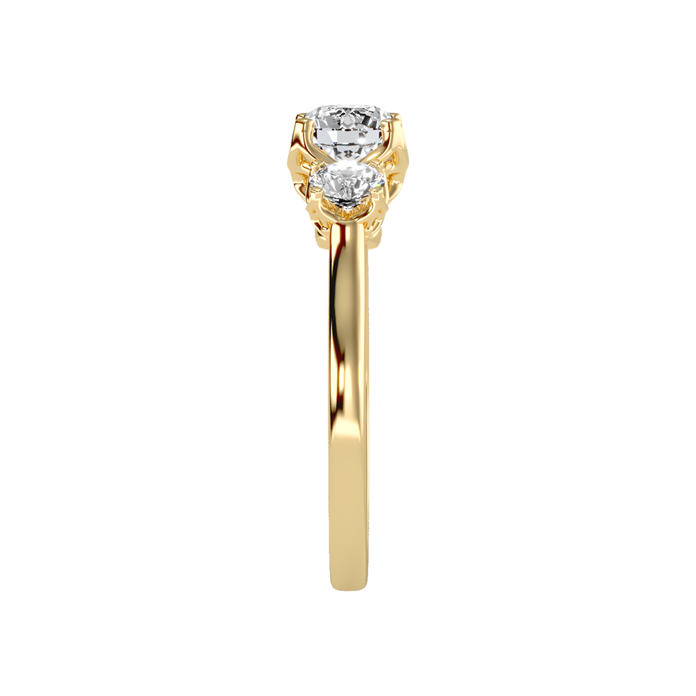 Lucent Tri Stone Ring - Eleven