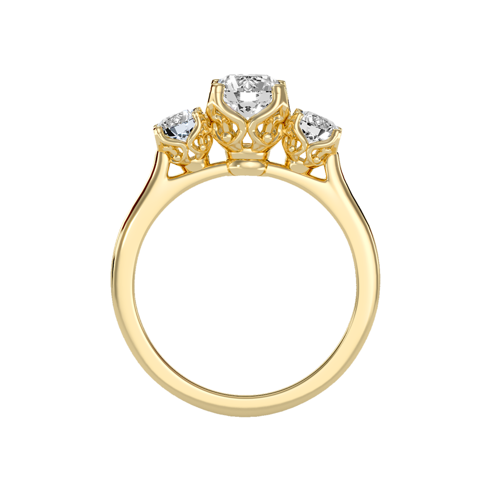 Lucent Tri Stone Ring - Twelve