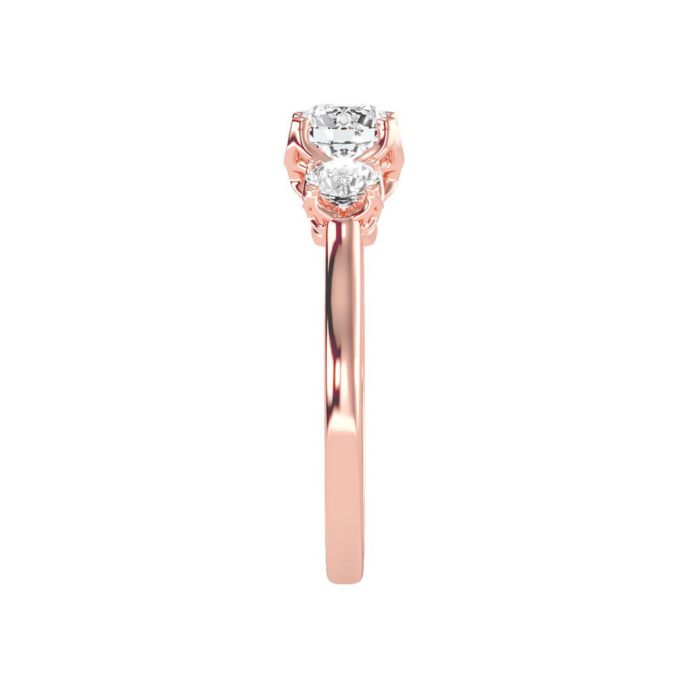 Lucent Tri Stone Ring - Three