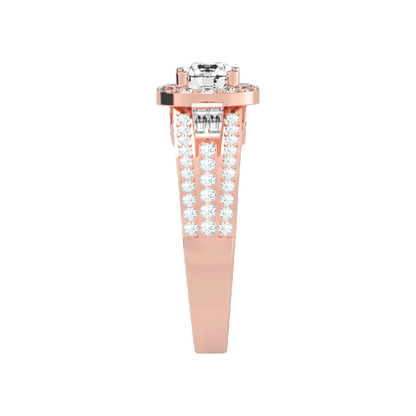 Lucrezia Diamond Halo Ring - Eleven