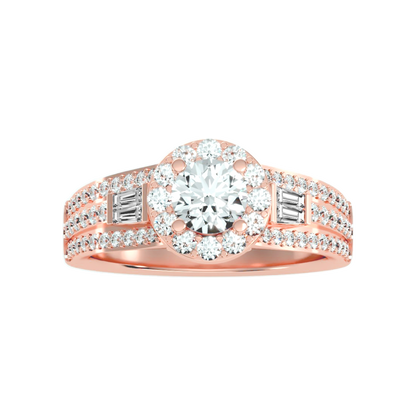 Lucrezia Diamond Halo Ring - Twelve