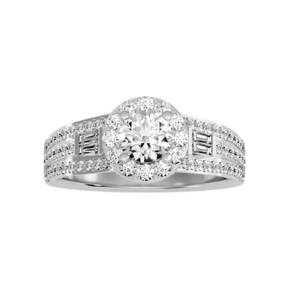 Lucrezia Diamond Halo Ring - Four
