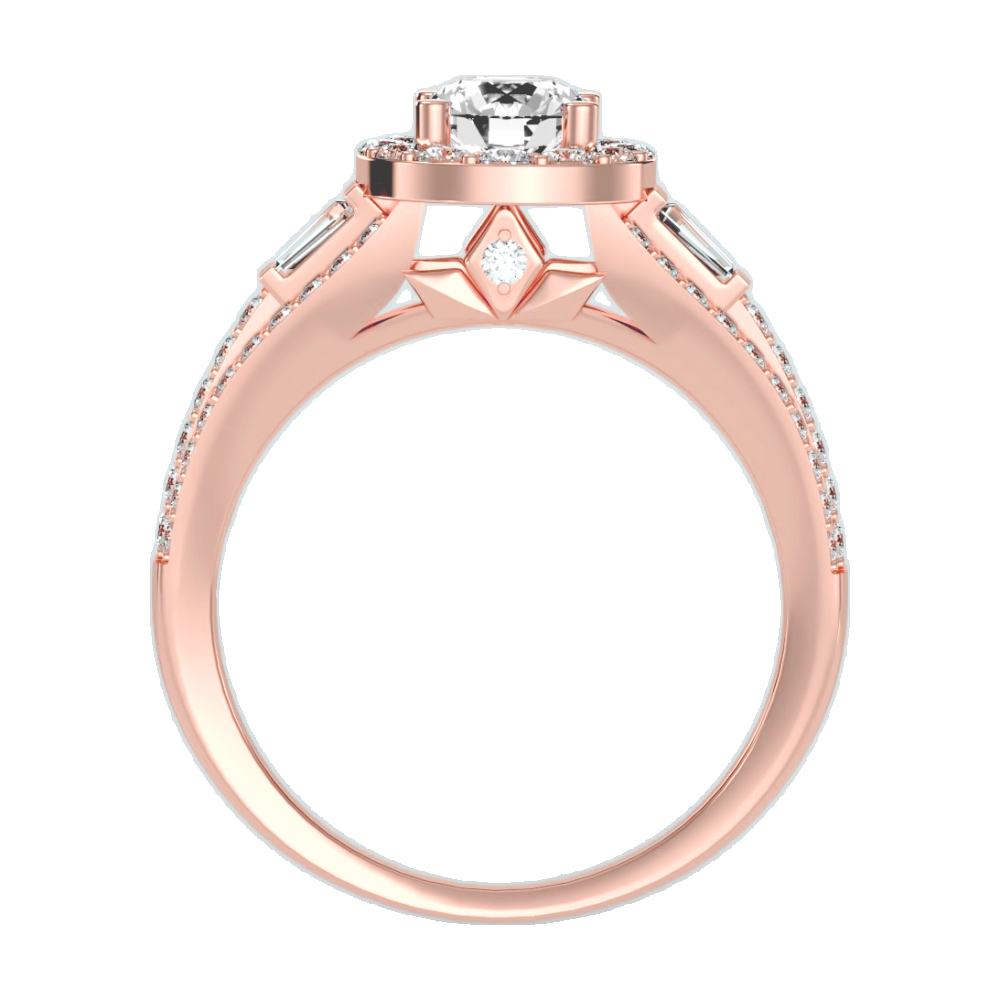 Lucrezia Diamond Halo Ring - Nine