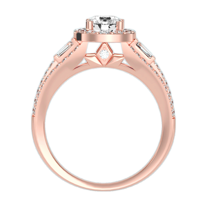 Lucrezia Diamond Halo Ring - Nine