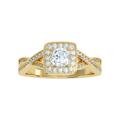 Luke Solitaire Ring In 925 Sterling Silver - Ten