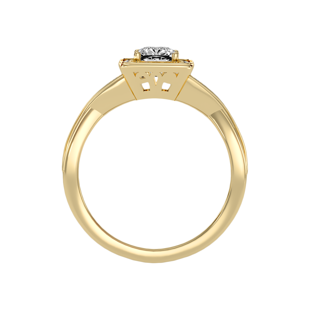 Luke Solitaire Ring In 925 Sterling Silver - Twelve