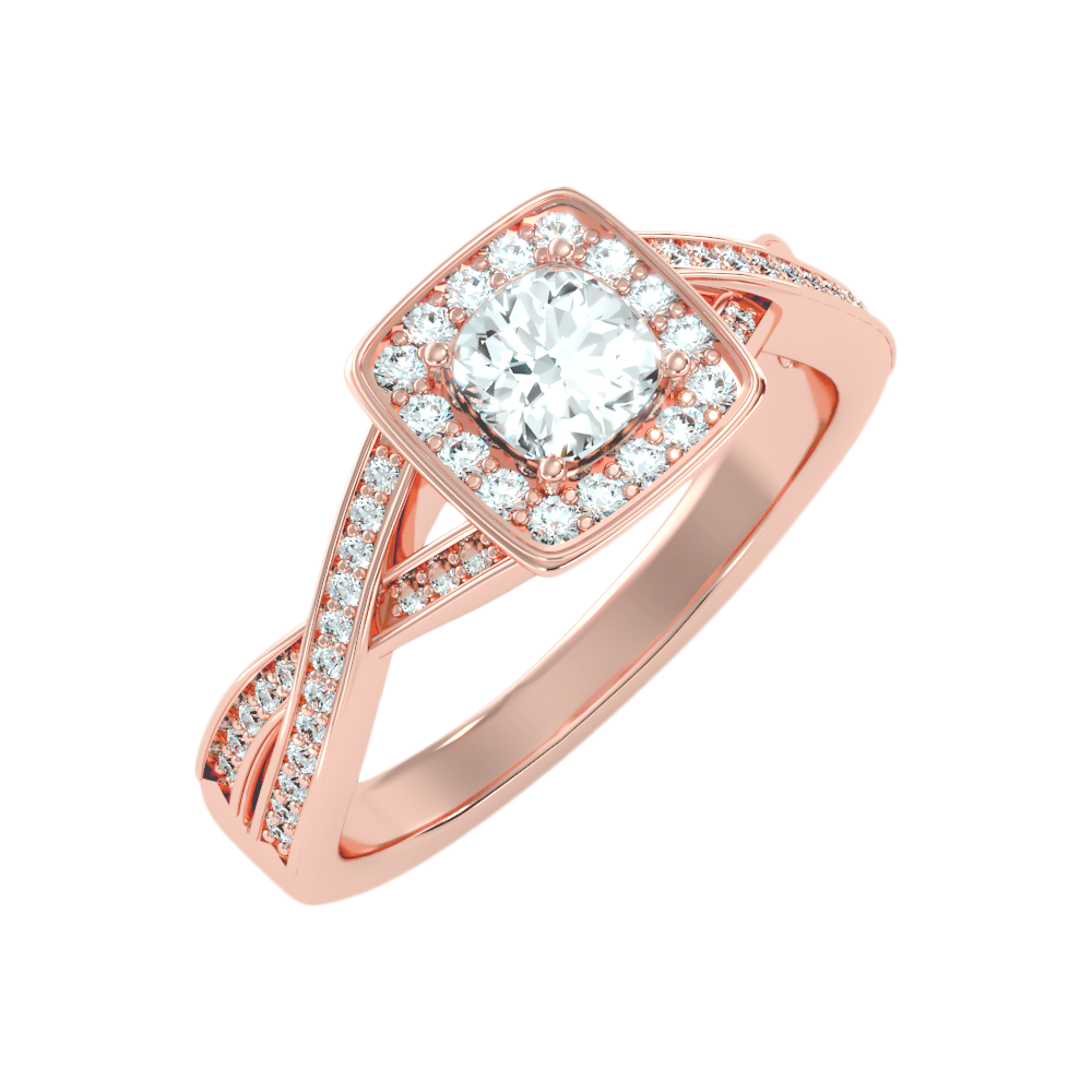 Luke Solitaire Ring In 925 Sterling Silver - Five