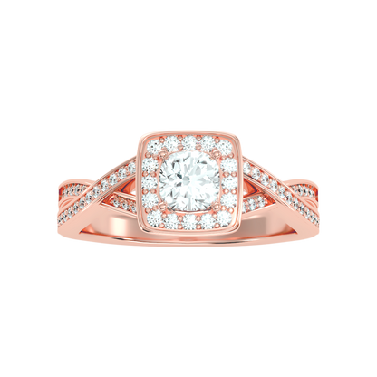 Luke Solitaire Ring In 925 Sterling Silver - Seven