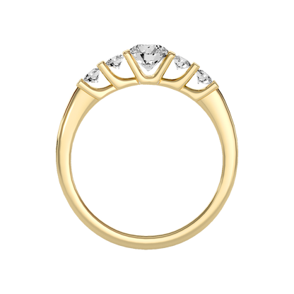 Luminously Solitaire Ring In 925 Sterling Silver - Three