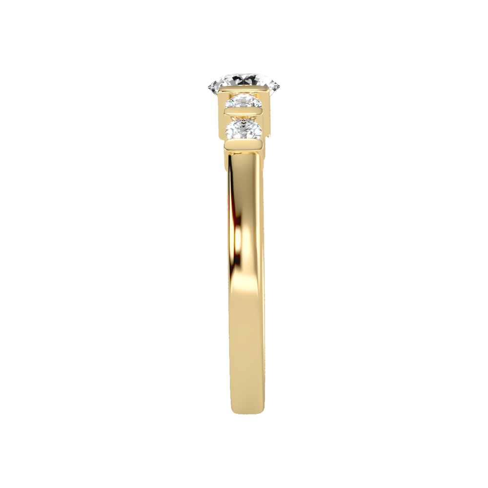 Luminously Solitaire Ring In 925 Sterling Silver - Four