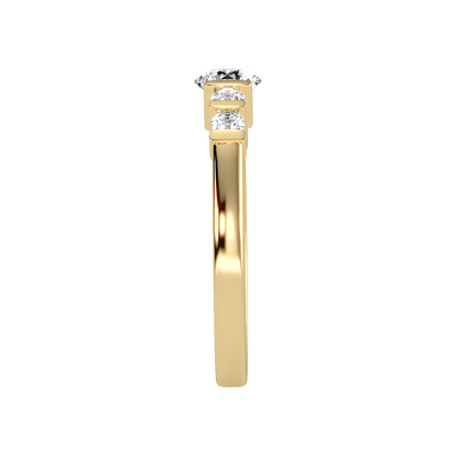 Luminously Solitaire Ring In 925 Sterling Silver - Four