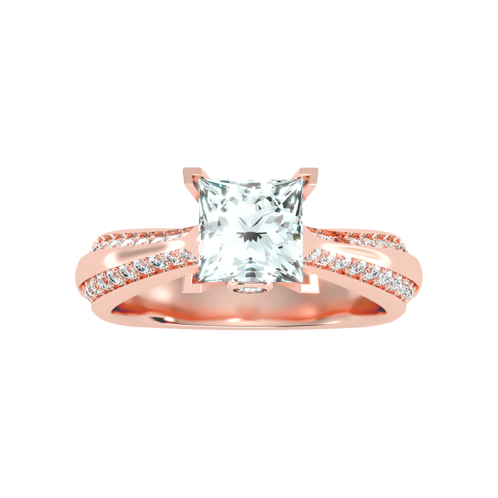 Luscious Solitaire Ring In 925 Sterling Silver - Eleven