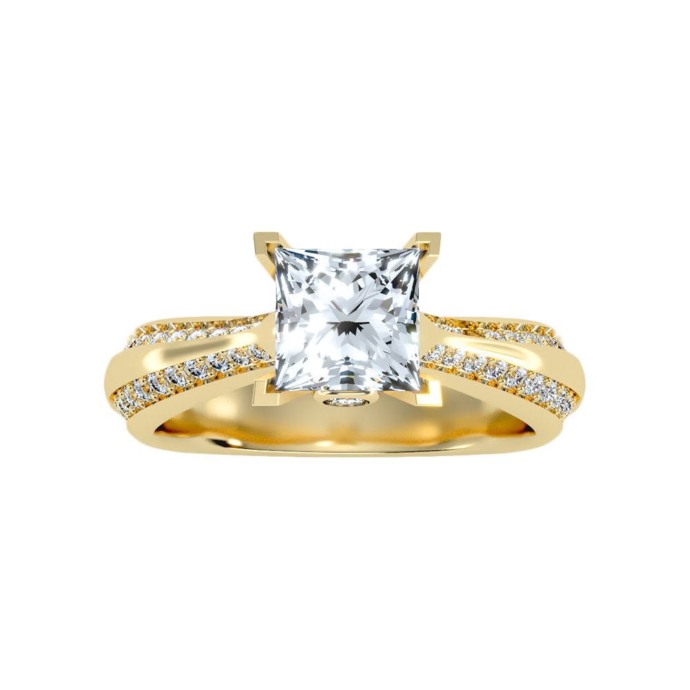 Luscious Solitaire Ring In 925 Sterling Silver - Three