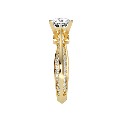 Luscious Solitaire Ring In 925 Sterling Silver - Four