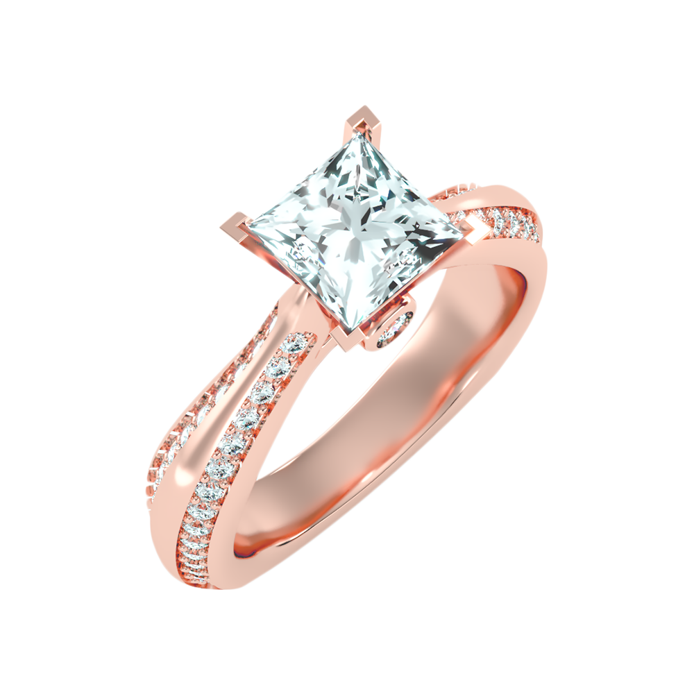 Luscious Solitaire Ring In 925 Sterling Silver - Nine
