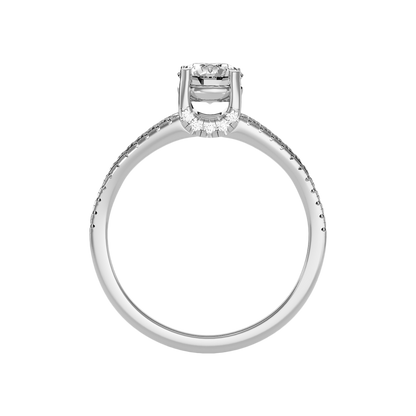 Lush Diamond Ring In 925 Sterling Silver - Eight