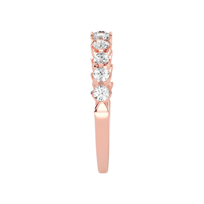 Lush Half Eternity Ring In 925 Sterling Silver - Eleven