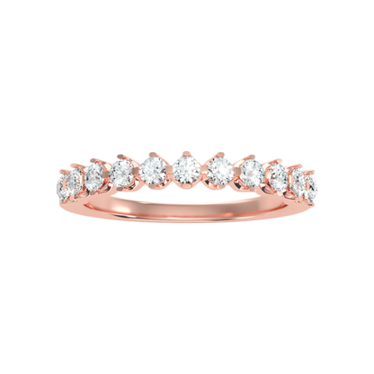 Lush Half Eternity Ring In 925 Sterling Silver - Twelve