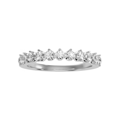 Lush Half Eternity Ring In 925 Sterling Silver - Four
