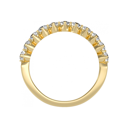 Lush Half Eternity Ring In 925 Sterling Silver - Five
