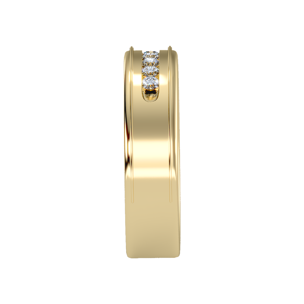 Lusterous Men's Broad Band Ring - Eleven