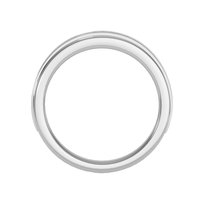 Lusterous Men's Broad Band Ring In 925 Sterling Silver - Two