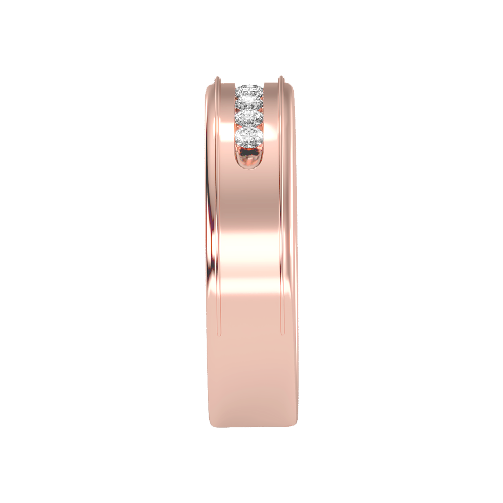 Lusterous Men's Broad Band Ring - Seven