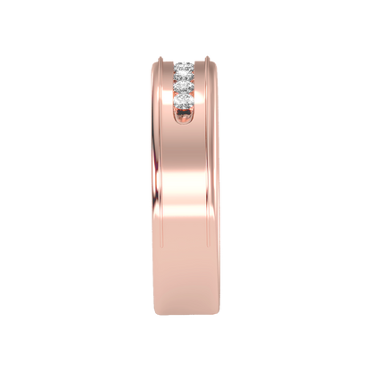 Lusterous Men's Broad Band Ring In 925 Sterling Silver - Seven