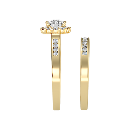Lustrous Bridal Ring Set - Eleven