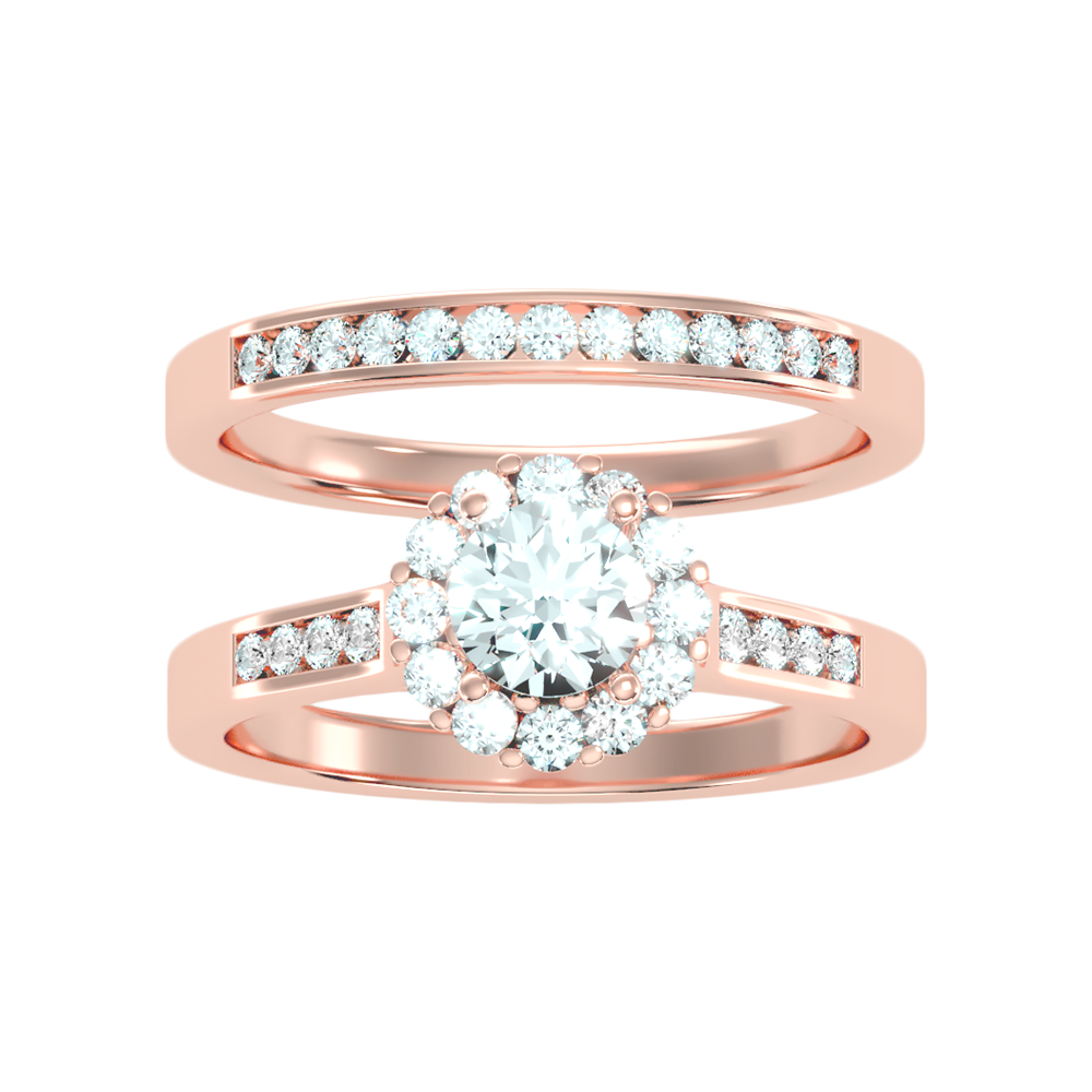 Lustrous Bridal Ring Set - Two