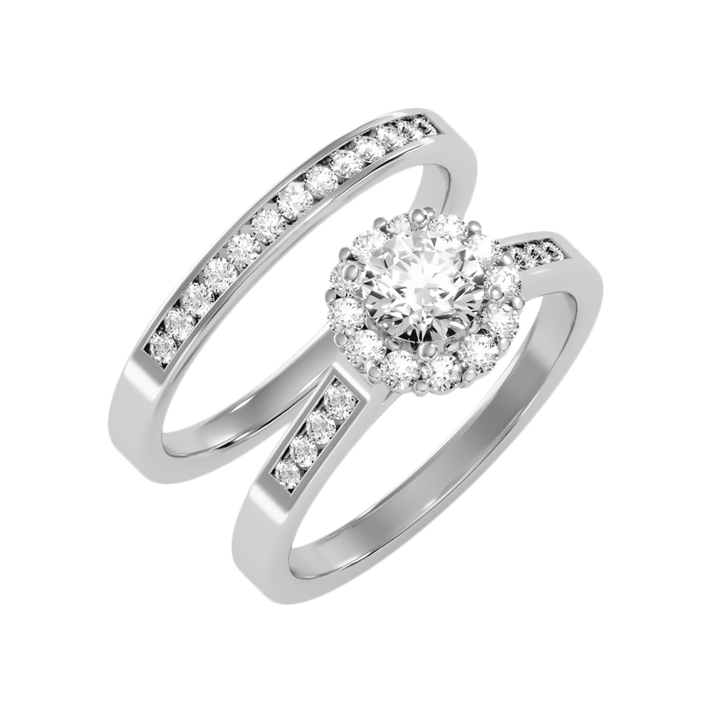 Lustrous Bridal Ring Set - Five