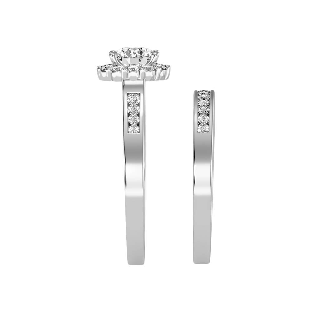 Lustrous Bridal Ring Set - Seven