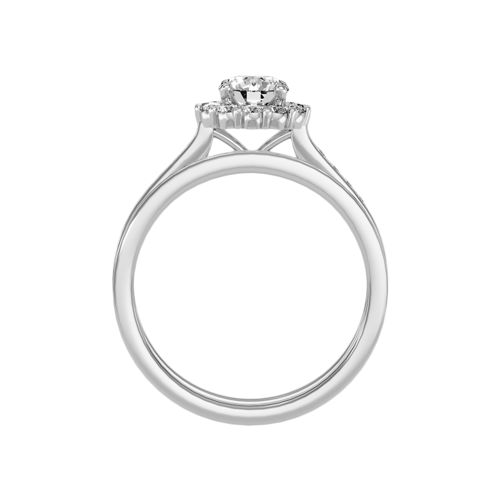 Lustrous Bridal Ring Set In 925 Sterling Silver - Eight