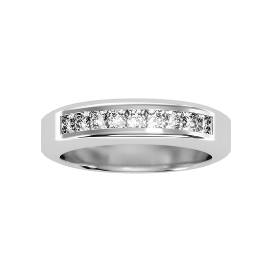 Lustrous Men's Band In 925 Sterling Silver - One