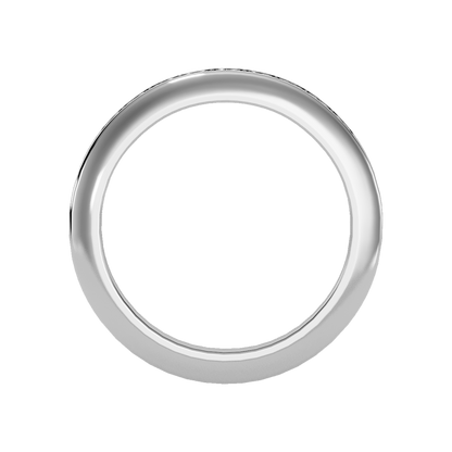 Lustrous Men's Band In 925 Sterling Silver - Four