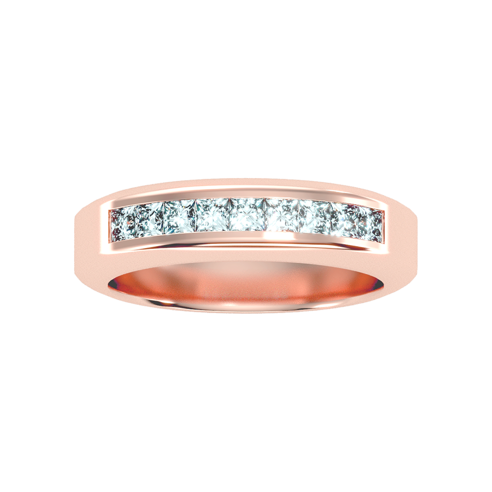 Lustrous Men's Band In 925 Sterling Silver - Six