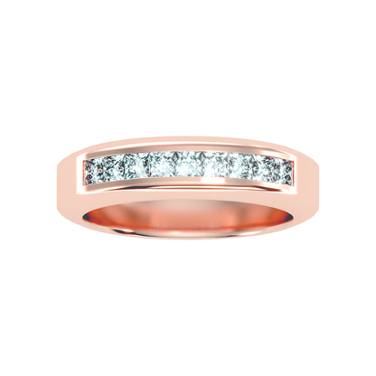 Lustrous Men's Band In 925 Sterling Silver - Six